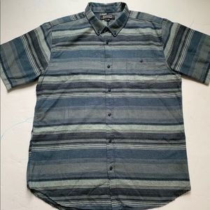 EZEKIEL Men's Button Shirt  Short Sleeve Gray